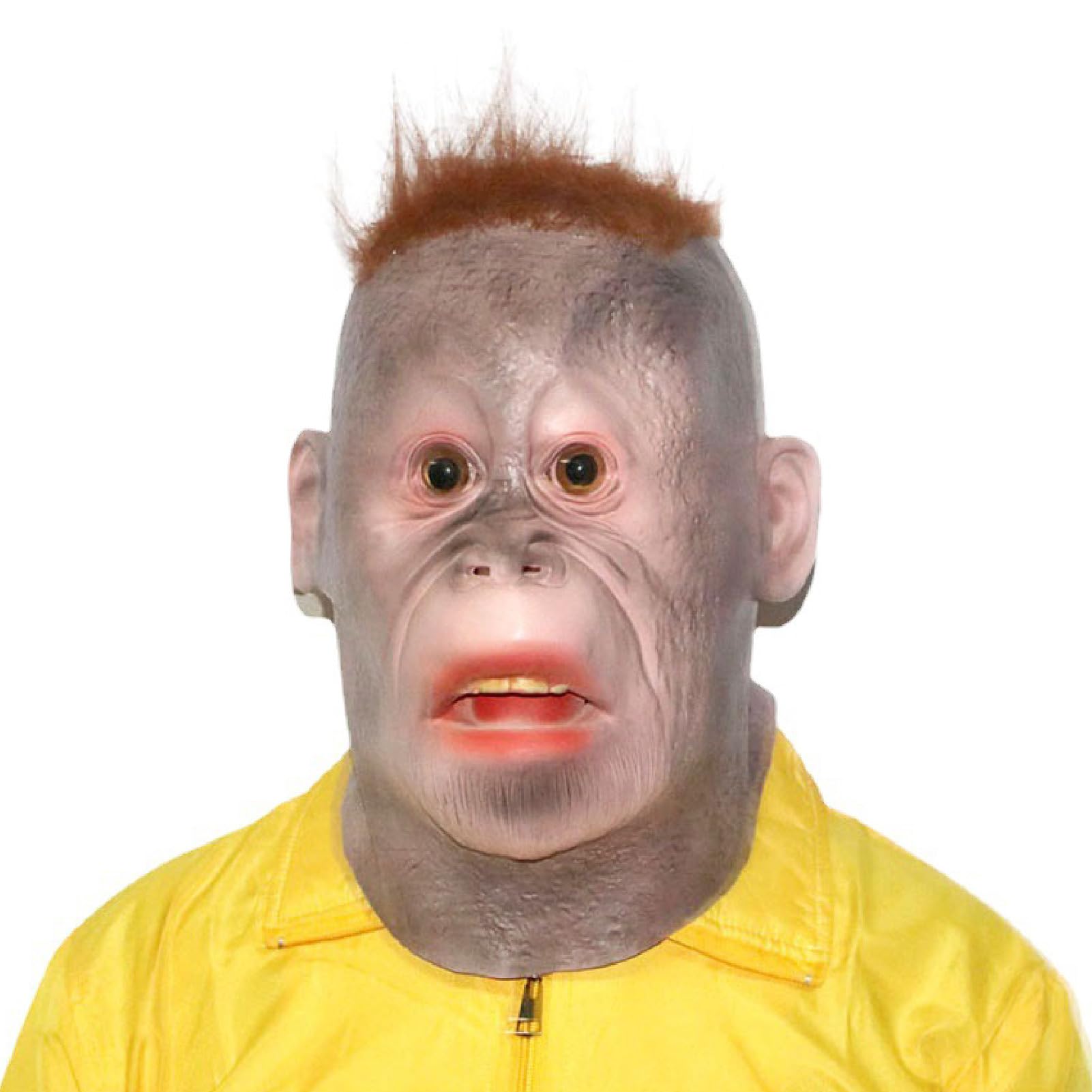 リアル　ゴリラマスク　ハロウィン　コスプレ　仮面　面　かぶり物　大人　子供　動物 Amazon.co.jp: [Cicogna] リアル マスク 怖い おもしろ オラウータン